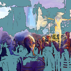 crucifixion print